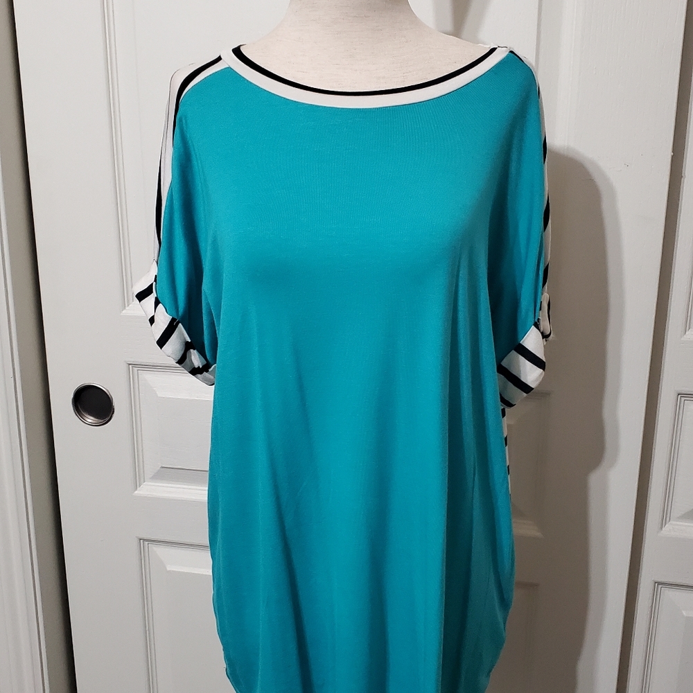 Striped back tunic